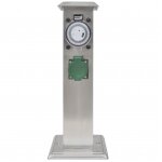 Vidaxl pilier de prise de jardin avec minuterie acier inoxydable Vidaxl pilier de prise de jardin avec minuterie acier inoxydable