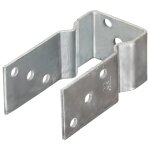 Vidaxl piquets de clture 2 pcs argent 7x6x15 cm acier galvanis