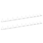 Vidaxl piquets muraux 2 pcs acier 1 m