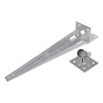 Vidaxl piquets de poteau d'appui 2 pcs acier