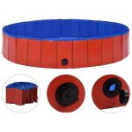 Vidaxl piscine pliable pour chiens rouge 160x30 cm pvc Vidaxl piscine pliable pour chiens rouge 160x30 cm pvc