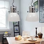 Vidaxl plafonnier 2 pcs hauteur rglable moderne mtal blanc