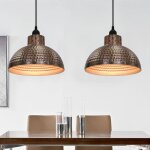 Vidaxl plafonnier 2 pcs semi - sphrique couleur cuivre
