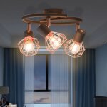 Vidaxl plafonnier avec 3 ampoules led  filament 12 w