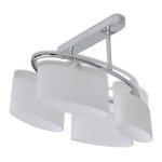 Vidaxl plafonnier avec abat - jour en verre pour 4 ampoules e14
