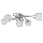 Vidaxl plafonnier avec abat - jours en verre pour 5 ampoules e14