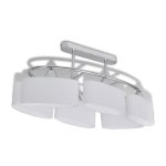 Vidaxl plafonnier avec abat - jour en verre pour 6 ampoules e14