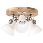 Vidaxl plafonnier industriel 25 w blanc 42x27 cm e27