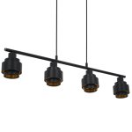 Vidaxl plafonnier noir 82 cm e14