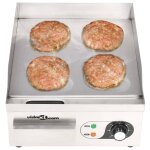 Vidaxl plancha lectrique acier inoxydable 2000 w 36 x 47 x 22 cm