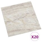 Vidaxl planches de plancher autoadhsives 20 pcs pvc 1, 86 m beige
