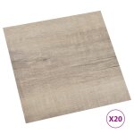 Vidaxl planches de plancher autoadh�sives 20 pcs pvc 1, 86 m� taupe