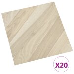 Vidaxl planches de plancher autoadhsives 20 pcs pvc 1, 86m beige ray