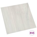 Vidaxl planches de plancher autoadhsives 55 pcs pvc 5, 11 m crme