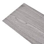 Vidaxl planches de plancher pvc 4, 46 m� 3 mm gris fonc�