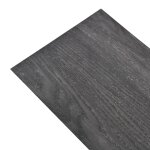Vidaxl planches de plancher pvc 4, 46 m� 3 mm noir