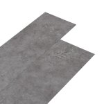 Vidaxl planches de plancher pvc 5, 02 m 2 mm autoadhsif gris bton