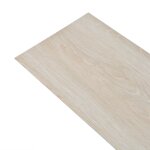 Vidaxl planche de plancher pvc 5, 26 m 2 mm couleur de chne blanc