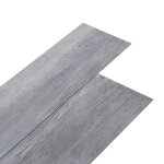 Vidaxl planches de plancher pvc 5, 26 m 2 mm gris bois mat