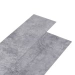 Vidaxl planches de plancher pvc 5, 26 m 2 mm gris ciment