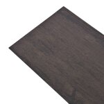 Vidaxl planche de plancher pvc 5, 26 m 2 mm gris fonc chne