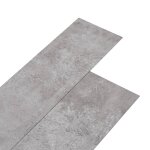 Vidaxl planches de plancher pvc 5, 26 m 2 mm gris terre