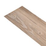Vidaxl planche de plancher pvc 5, 26 m 2 mm marron chne