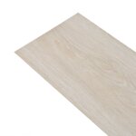 Vidaxl planche de plancher pvc autoadh�sif 5, 02 m� 2 mm blanc ch�ne