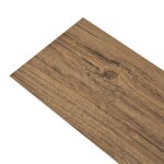 Vidaxl planche de plancher pvc autoadhsif 5, 02 m 2 mm marron noyer