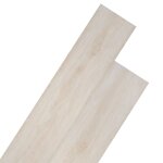 Vidaxl planche de plancher pvc autoadhsif 5, 21 m 2 mm blanc chne