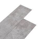 Vidaxl planche de plancher pvc autoadhsif 5, 21 m 2 mm gris terre