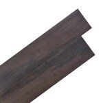 Vidaxl planche de plancher pvc autoadhsif 5, 21 m 2 mm marron fonc