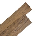Vidaxl planche de plancher pvc autoadhsif 5, 21 m 2 mm marron noyer