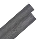 Vidaxl planche de plancher pvc autoadhsif 5, 21 m 2 mm noir et blanc