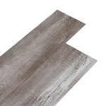 Vidaxl planche de plancher pvc autoadhsif 5, 21 m 2mm marron bois mat