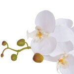 Vidaxl plante artificielle avec pot orchide 65 cm blanc