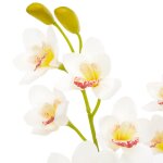 Vidaxl plante artificielle avec pot orchide blanc 90 cm
