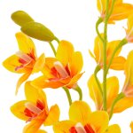 Vidaxl plante artificielle avec pot orchide jaune 90 cm