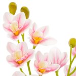 Vidaxl plante artificielle avec pot orchide rose 90 cm