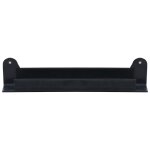 Vidaxl plaque de bute d'angle d'arrt de porte anthracite 310x40x37mm