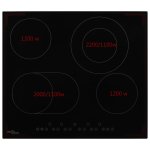 Vidaxl plaque de cuisson cramique 4 brleurs contrle tactile 6600 w