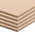 Vidaxl plaques de mdf 10 pcs rectangulaire 120x60 cm 2, 5 mm