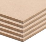 Vidaxl plaques de mdf 4 pcs carr� 60x60 cm 12 mm