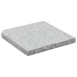 Vidaxl plaque de poids carre pour parasol granit 25 kg gris