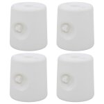 Vidaxl poids de tonnelle 4 pcs pe blanc