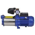Vidaxl pompe  eau de surface bleue avec manomtre 1 300 w 5 100 l / h