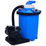 Vidaxl pompe de filtration  sable avec minuterie 550 w 50 l