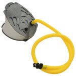 Vidaxl pompe � pied 21x29, 5 cm pp et pe gris et jaune