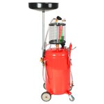 Vidaxl pompe  vidange d'huile usage 70 l acier rouge