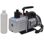 Vidaxl pompe  vide 100 l / min avec manomtre  2 voies en kit d'outils